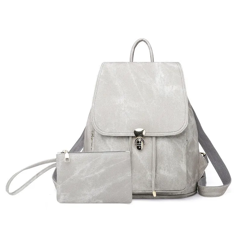 Imitation Denim Pattern Backpack