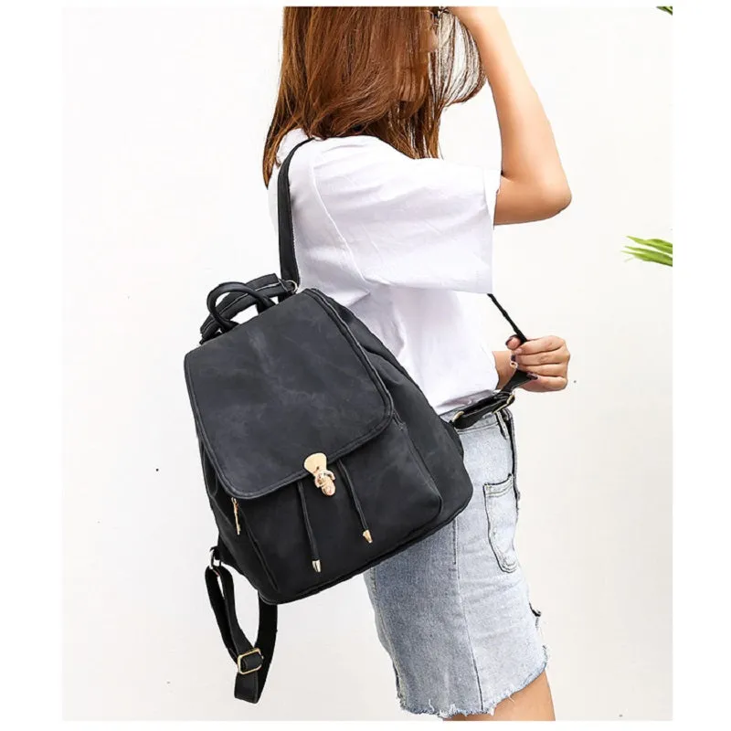 Imitation Denim Pattern Backpack