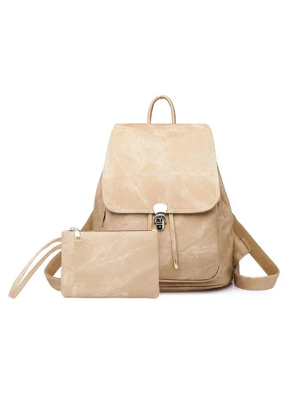 Imitation Denim Pattern Backpack