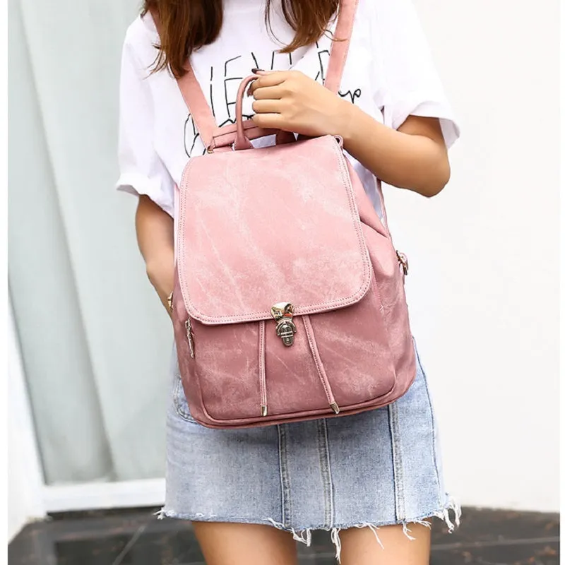 Imitation Denim Pattern Backpack