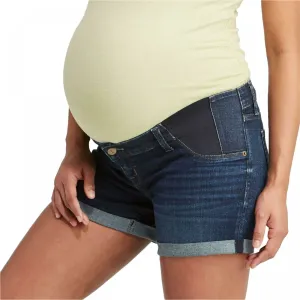 Isabel Maternity by Ingrid & Isabel Side Panel Midi Jean Shorts