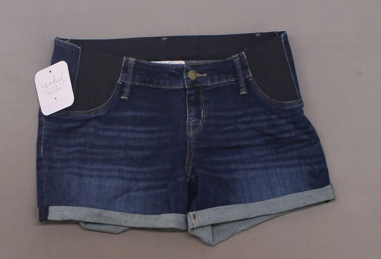 Isabel Maternity by Ingrid & Isabel Side Panel Midi Jean Shorts