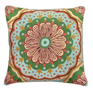 Jewel 20" x 20" Embroidered Pillow