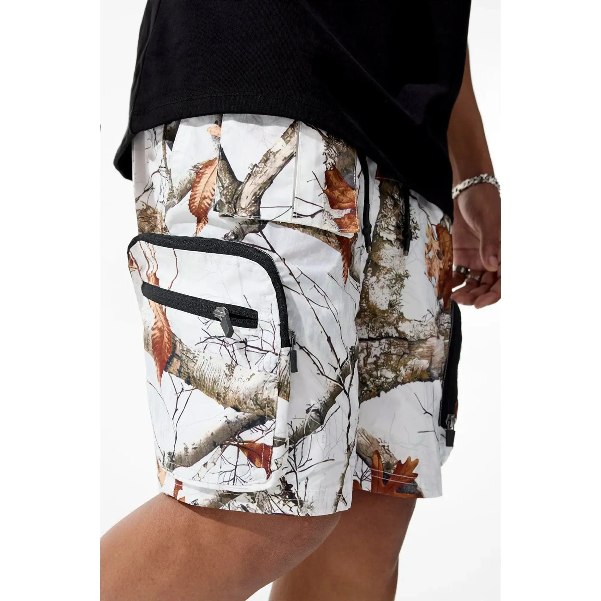 Jordan Craig Men Retro Altitude Travel Cargo Shorts (Snow Camo)