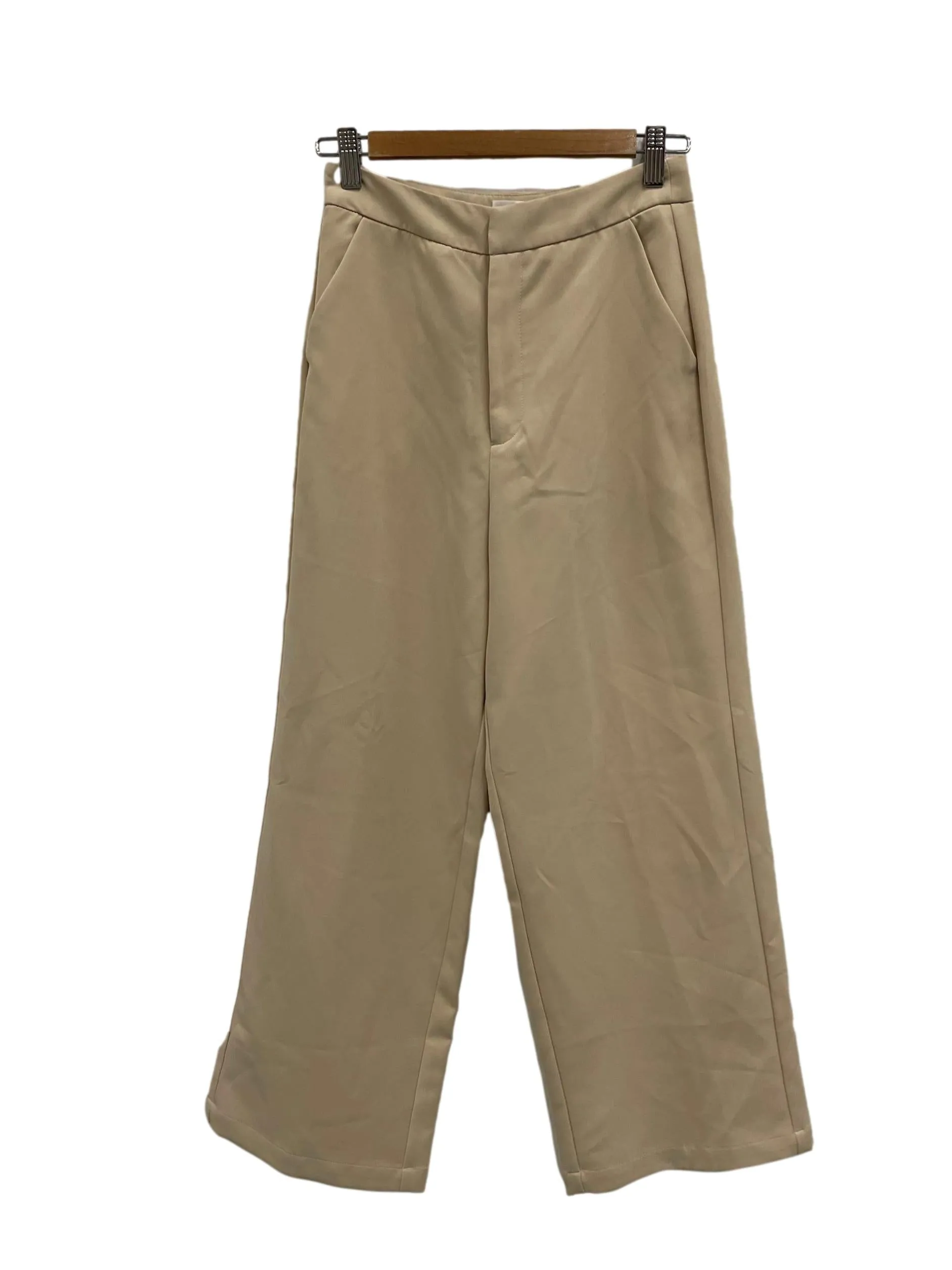 Khaki Brown Pleated Pants
