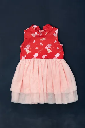 Kyra Dress - Red Blossom Lily (Last Pieces!)