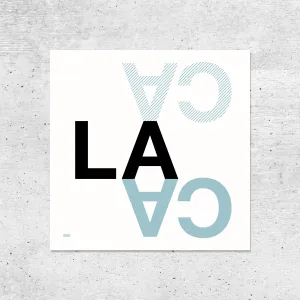 LA CA Print