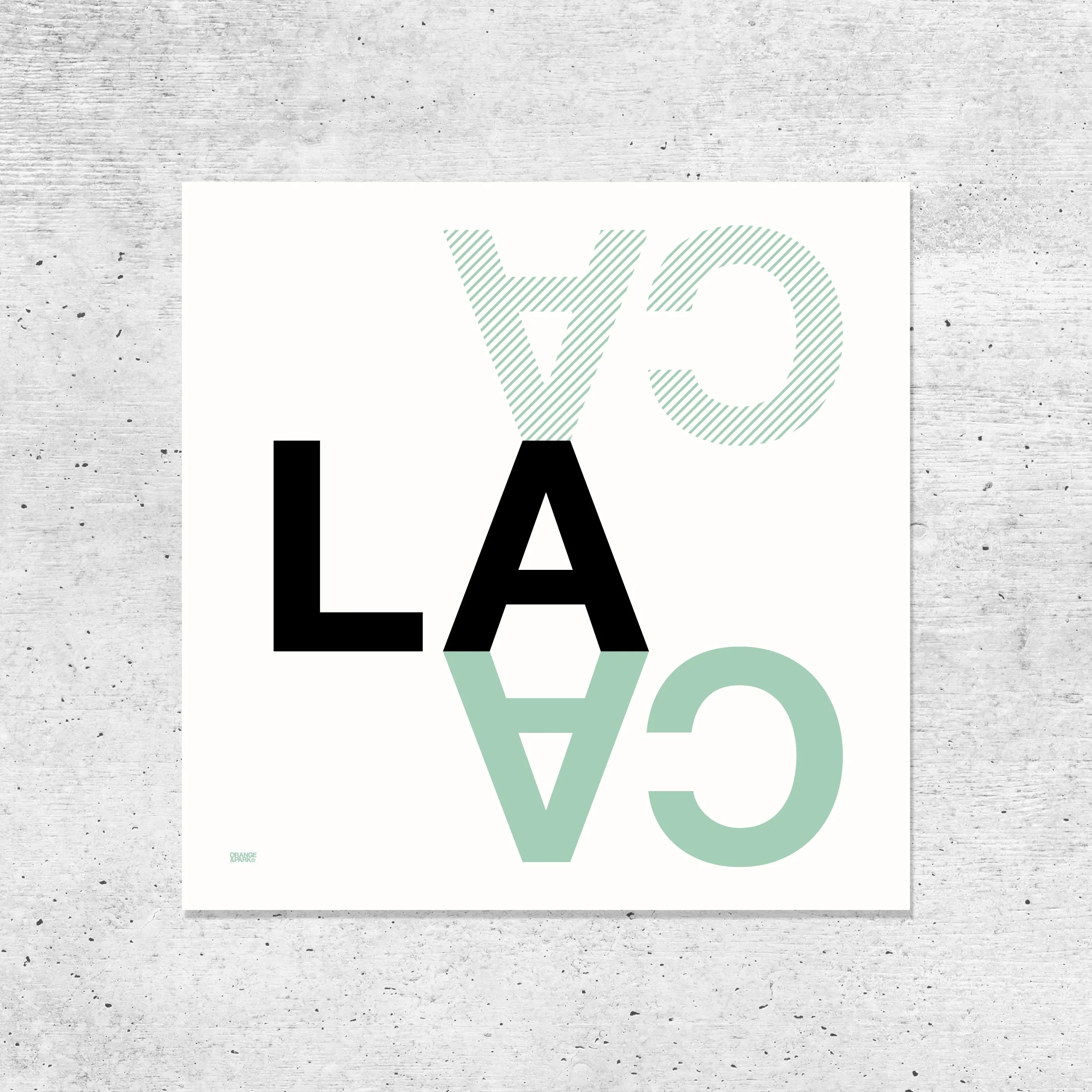 LA CA Print