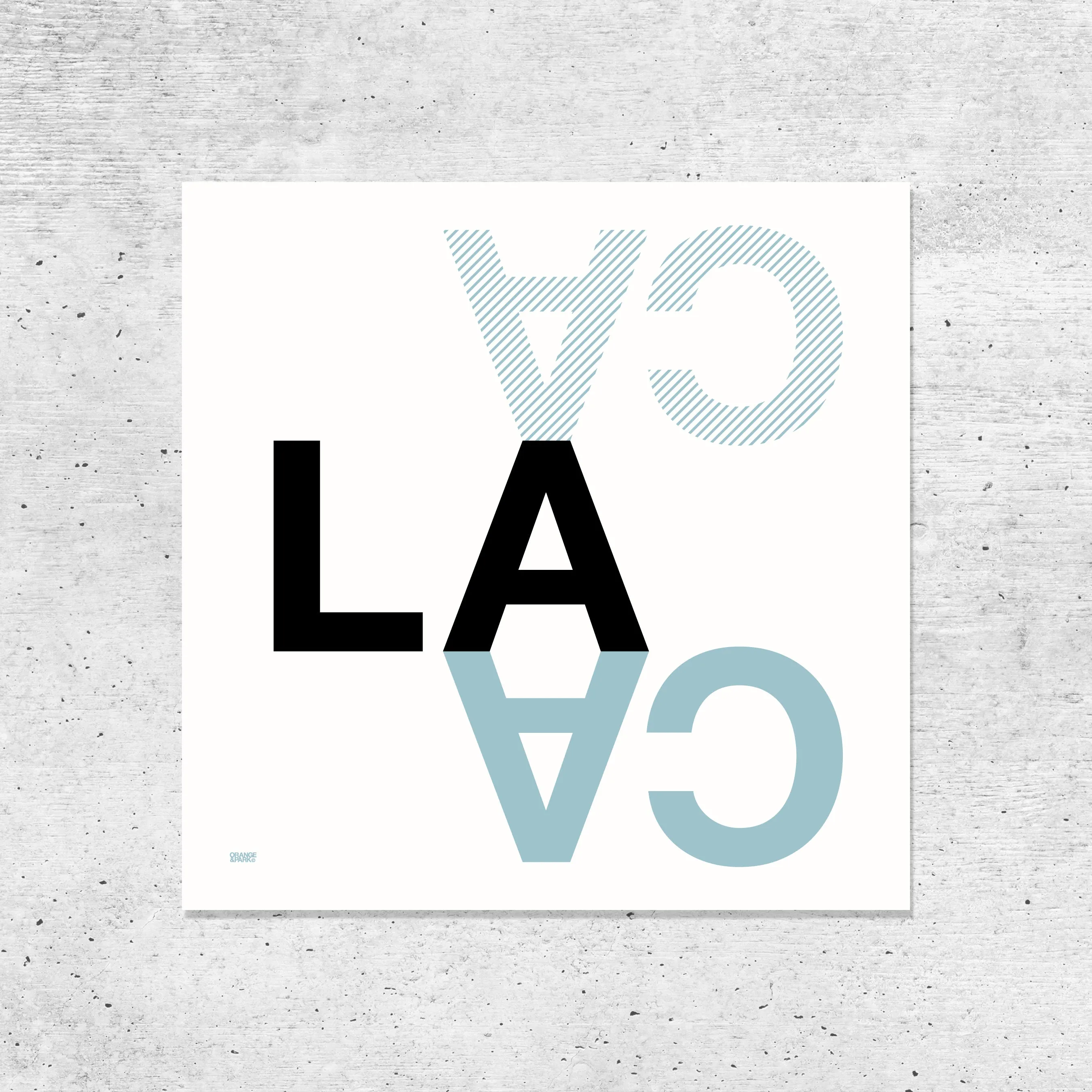 LA CA Print