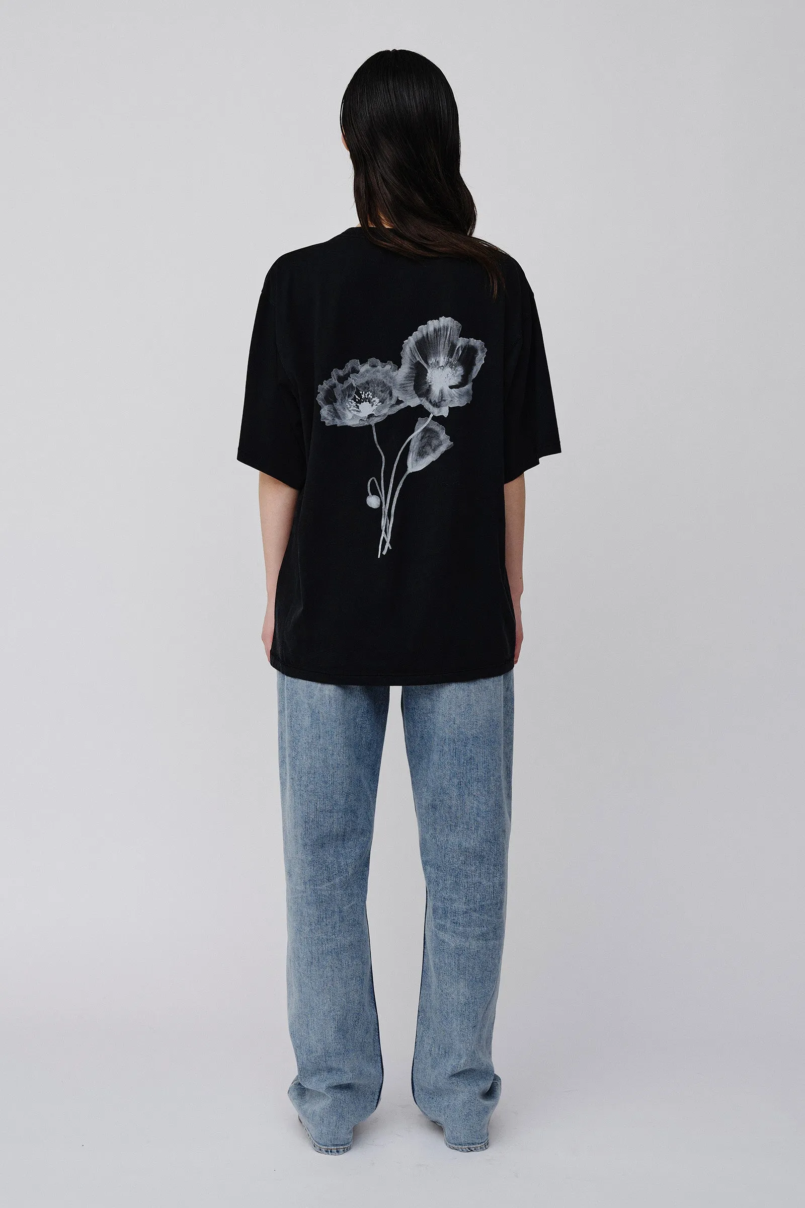 LA Flower Print - Black