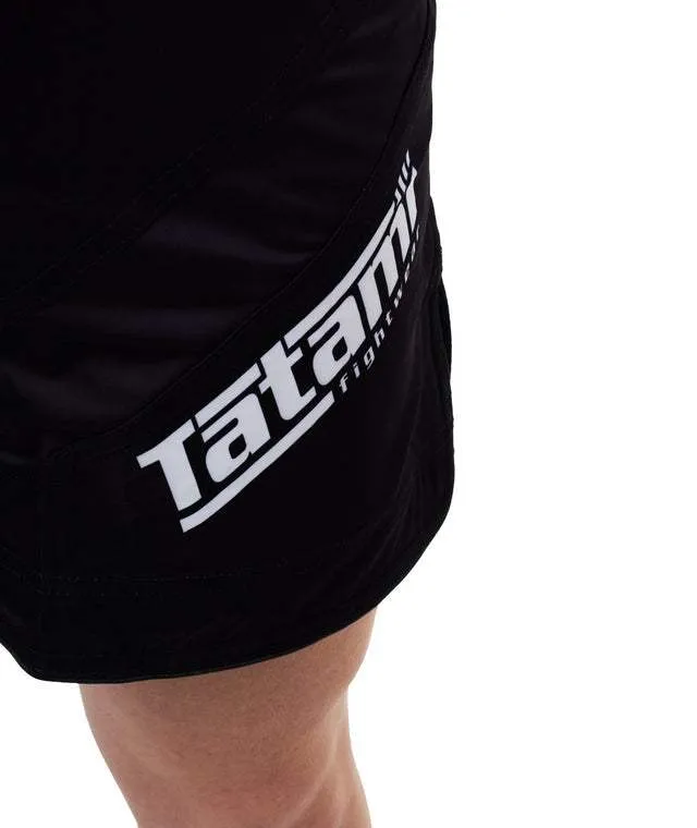 LADIES BLACK IBJJF DYNAMIC FIT SHORTS