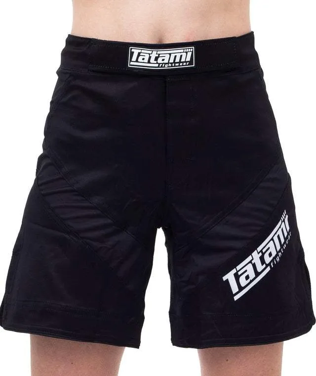 LADIES BLACK IBJJF DYNAMIC FIT SHORTS