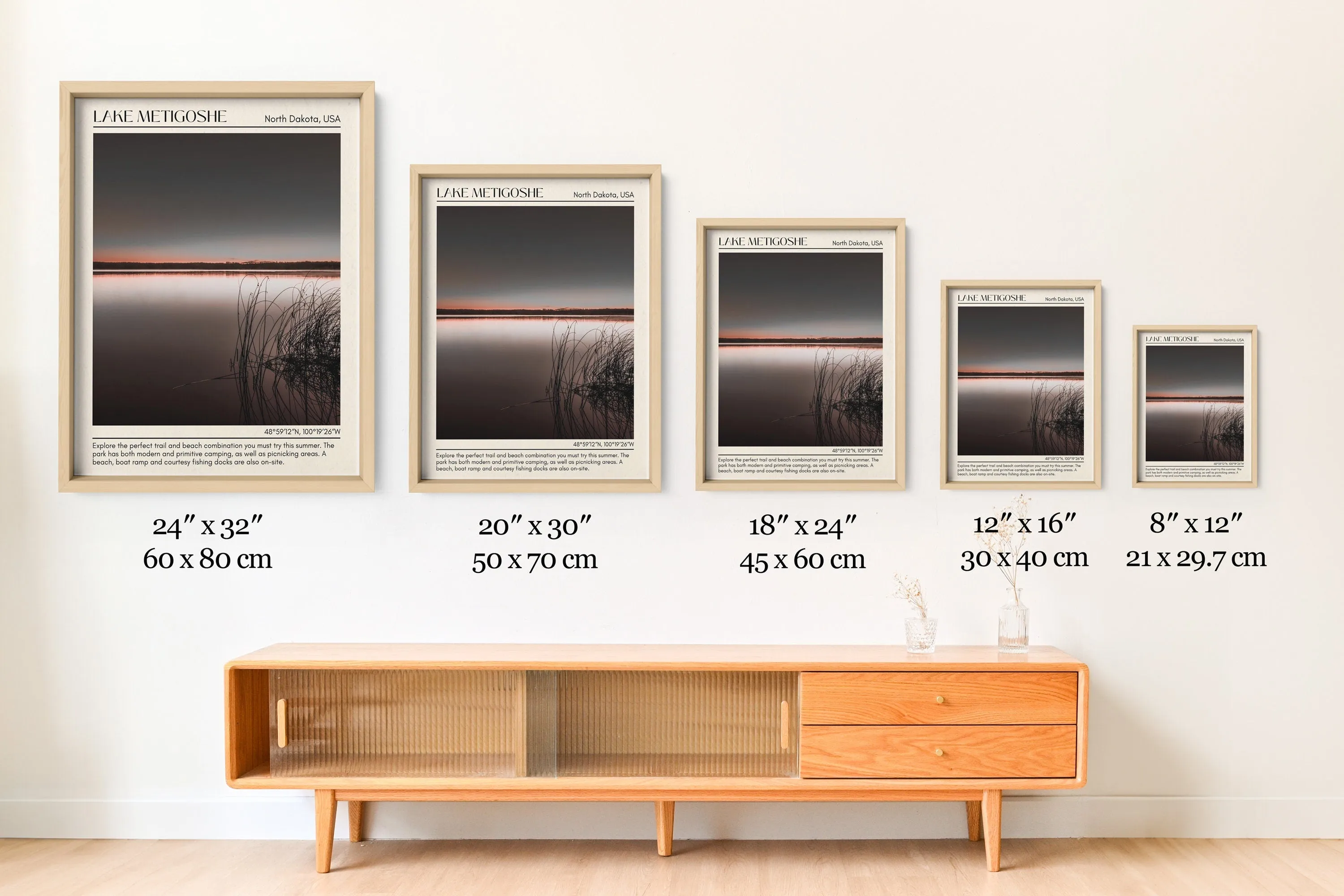 Lake Metigoshe State Park beach Wall Canvas, USA