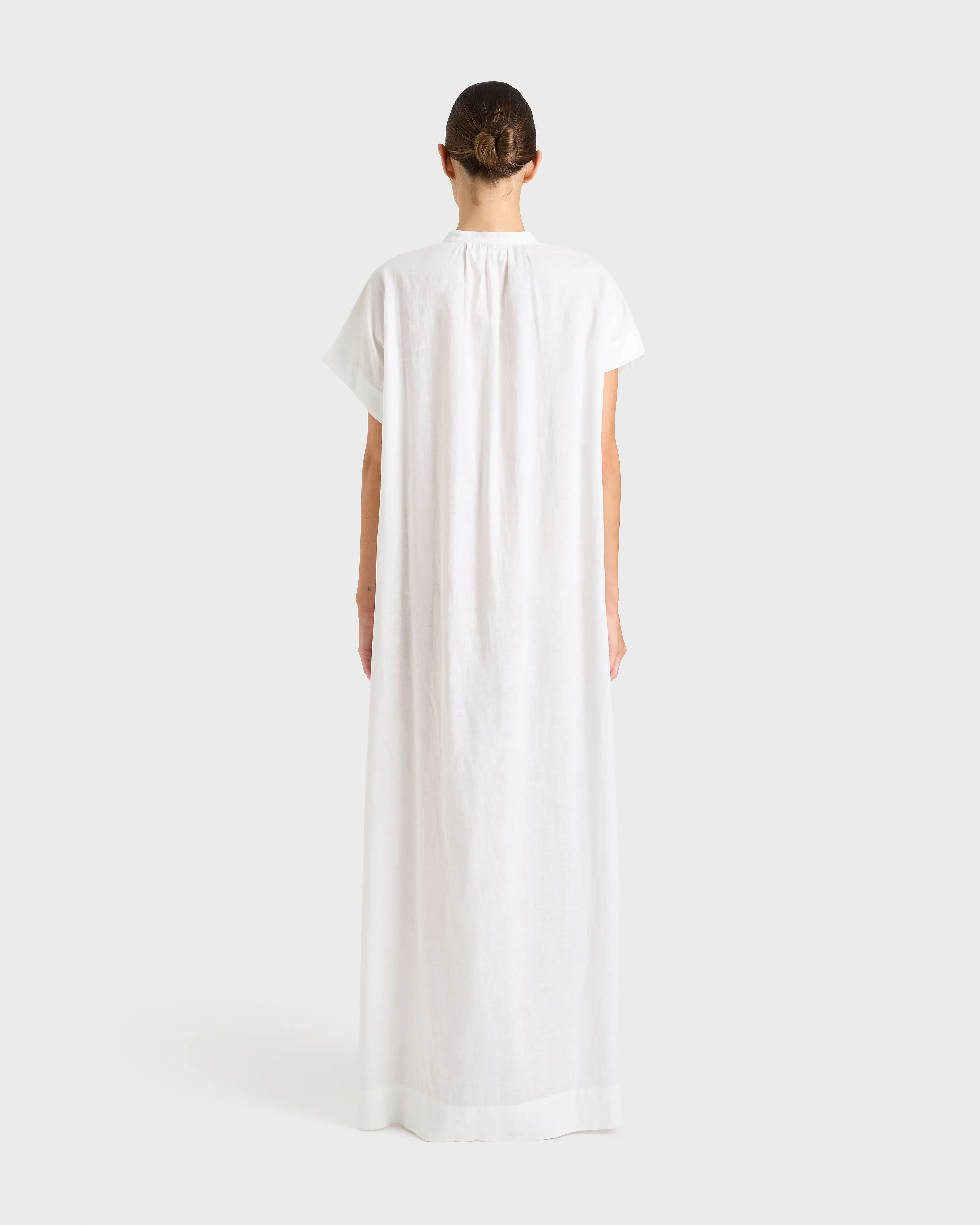Leiden Caftan Dress - White