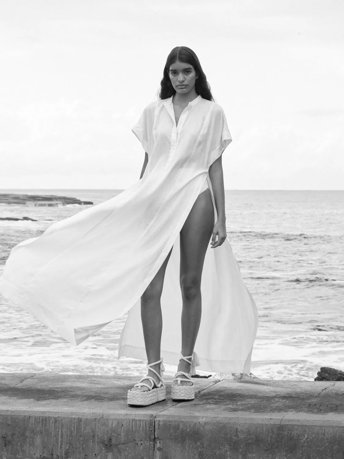 Leiden Caftan Dress - White