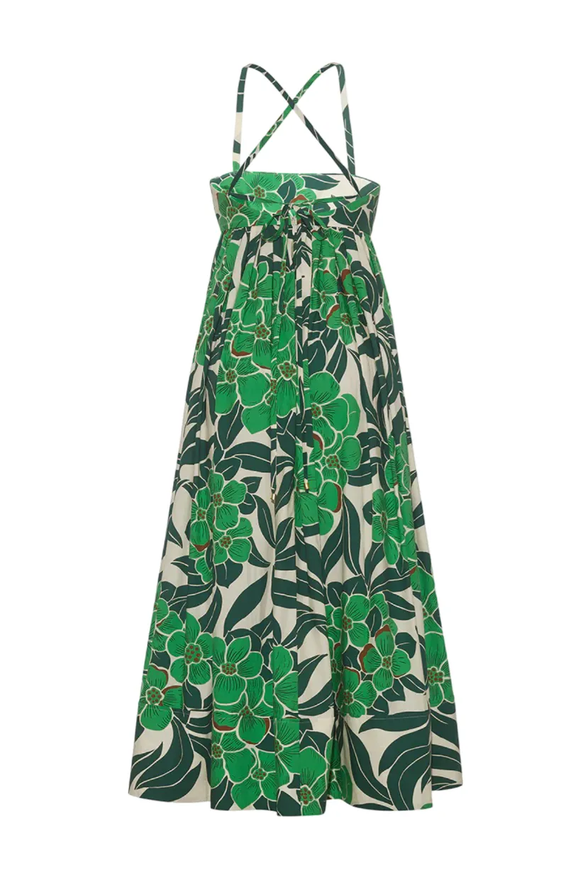 Leo Midi Dress - Palm Beach Green
