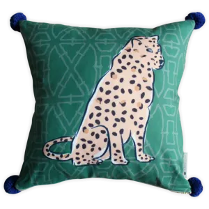 Leopard Pom Pom Pillow Cover