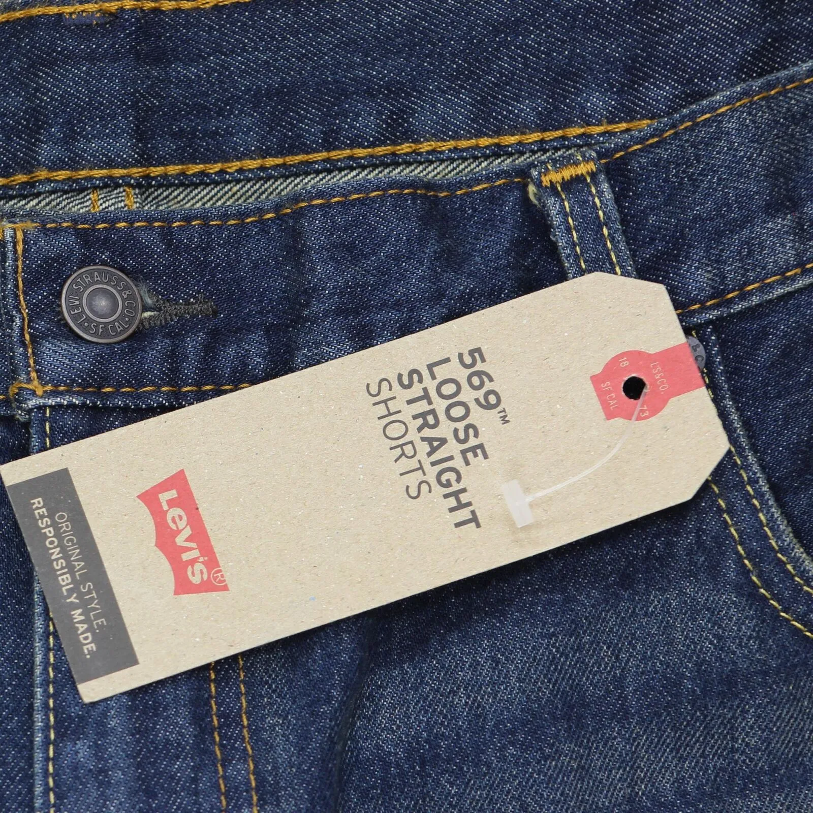 Levi's Men's 569 Loose-Fit 12 inch Denim Jean Shorts