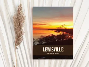 Lewisville Retro Wall Art, Texas, USA