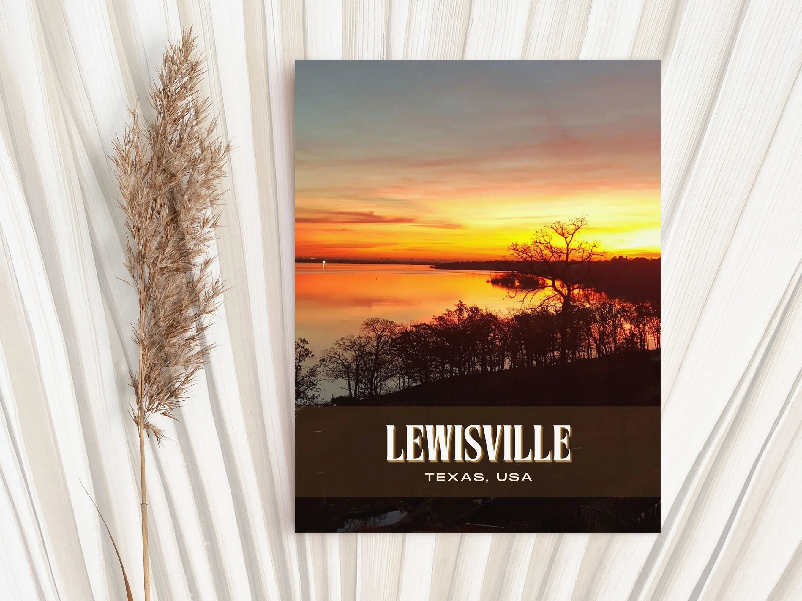 Lewisville Retro Wall Art, Texas, USA