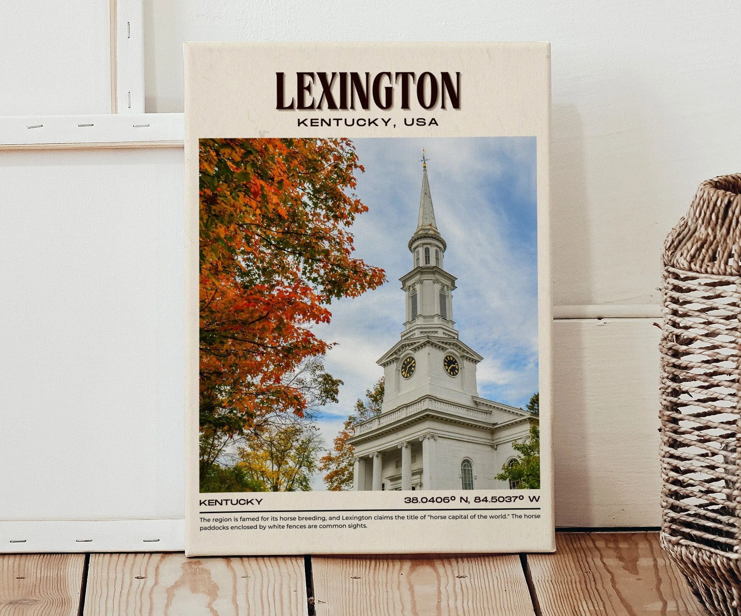 Lexington Vintage Wall Art, Kentucky, USA