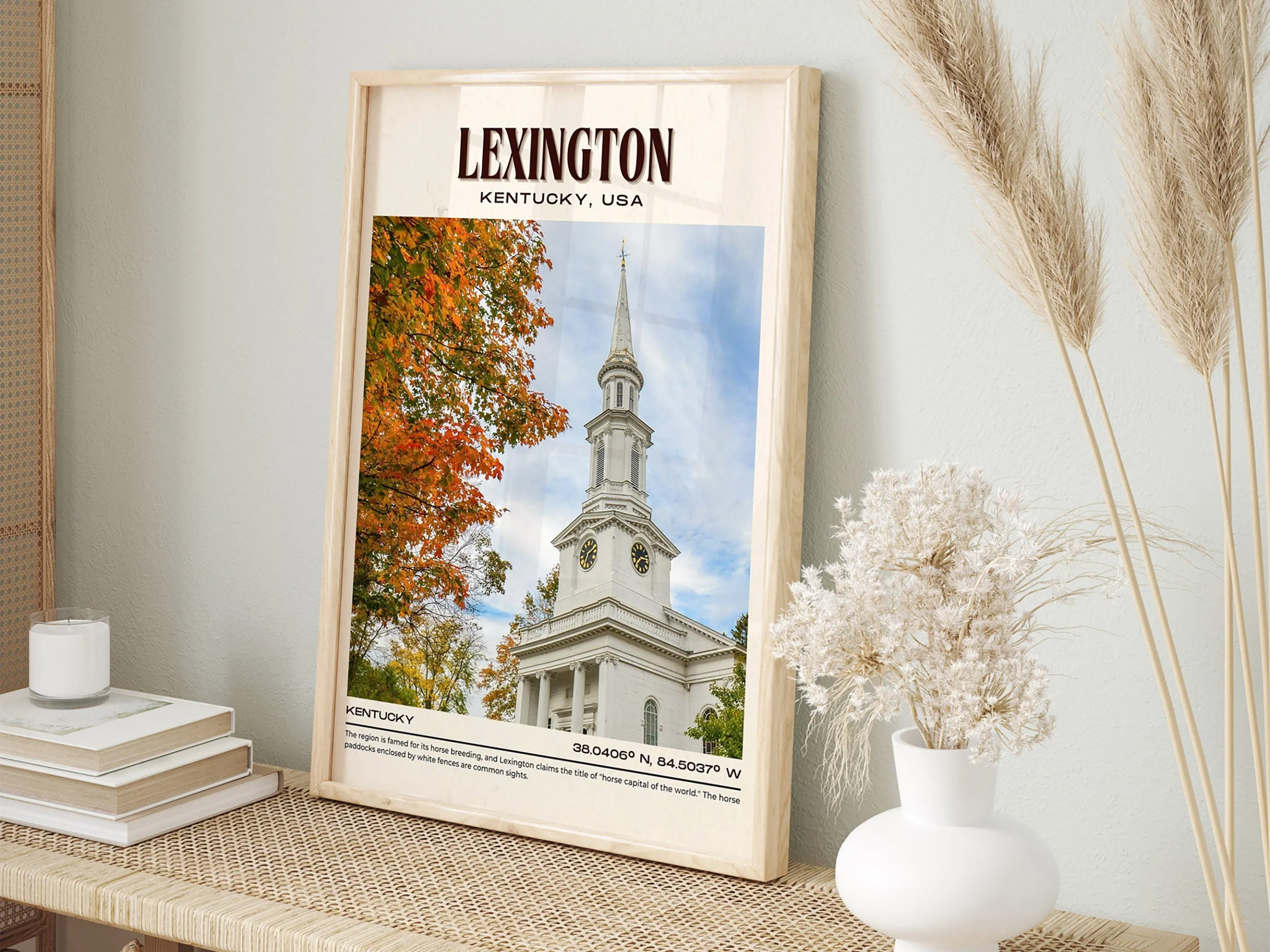 Lexington Vintage Wall Art, Kentucky, USA