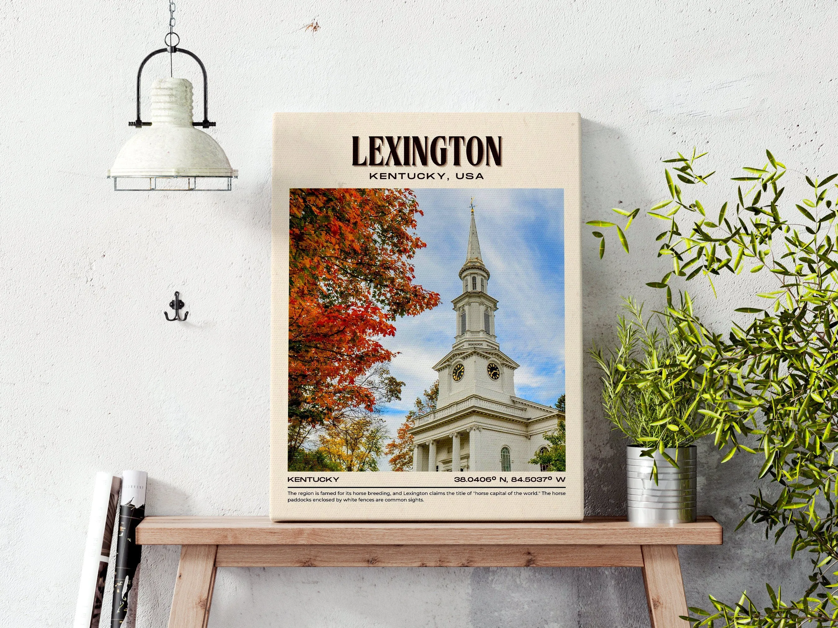 Lexington Vintage Wall Art, Kentucky, USA