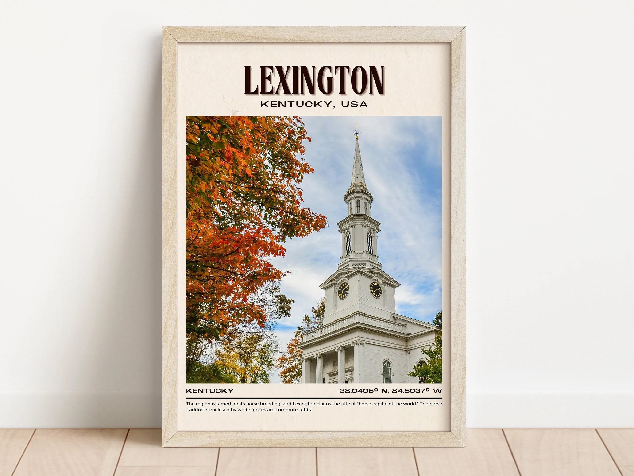 Lexington Vintage Wall Art, Kentucky, USA