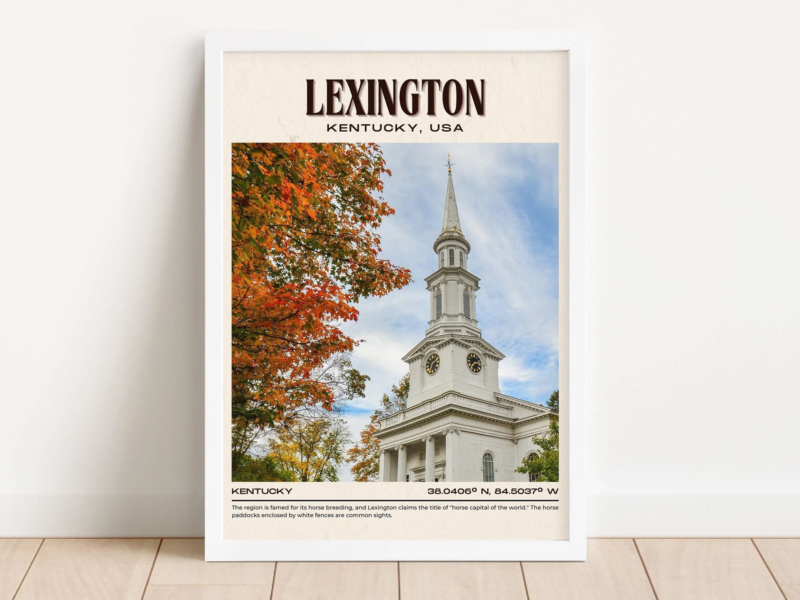 Lexington Vintage Wall Art, Kentucky, USA