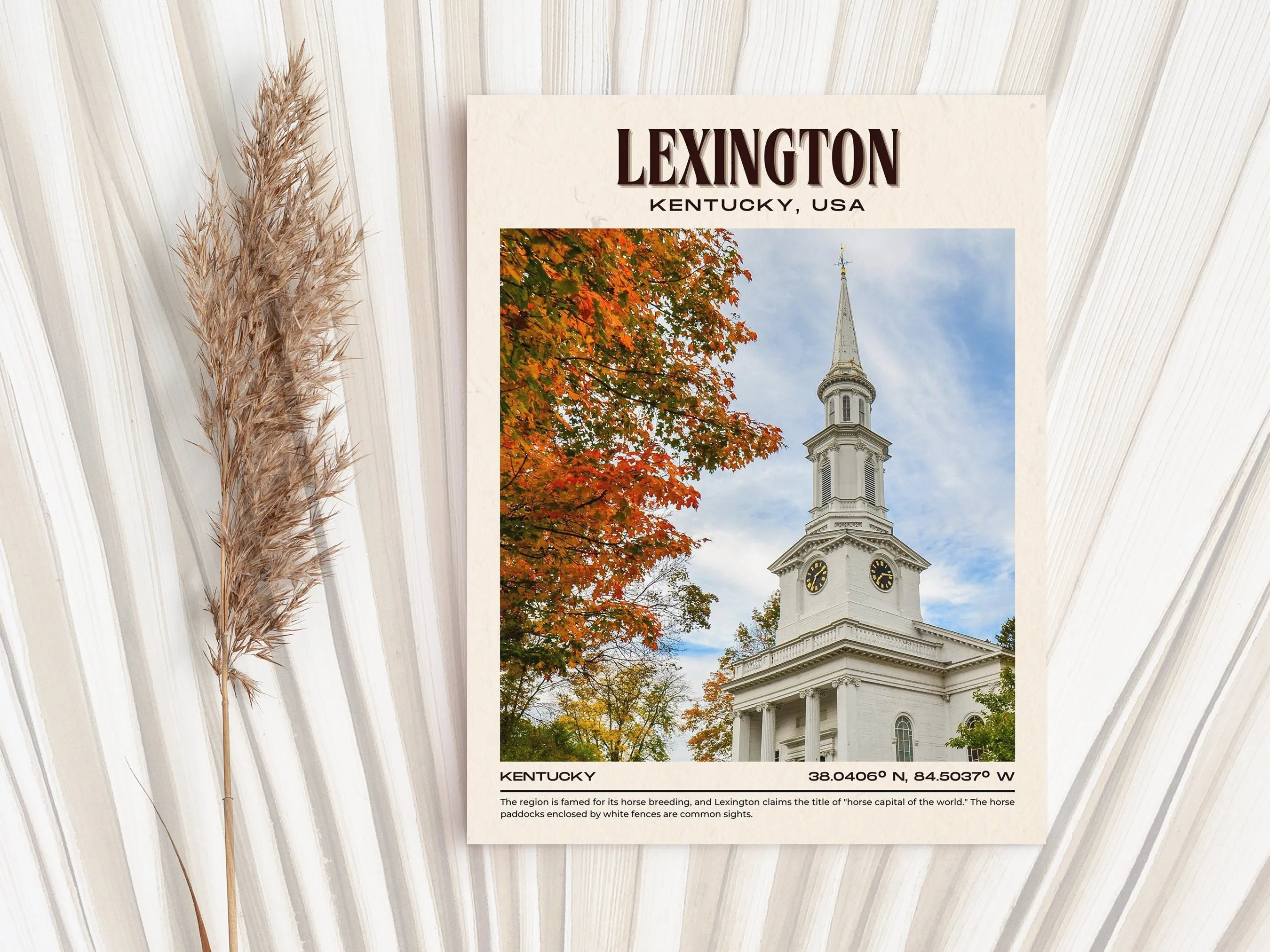 Lexington Vintage Wall Art, Kentucky, USA