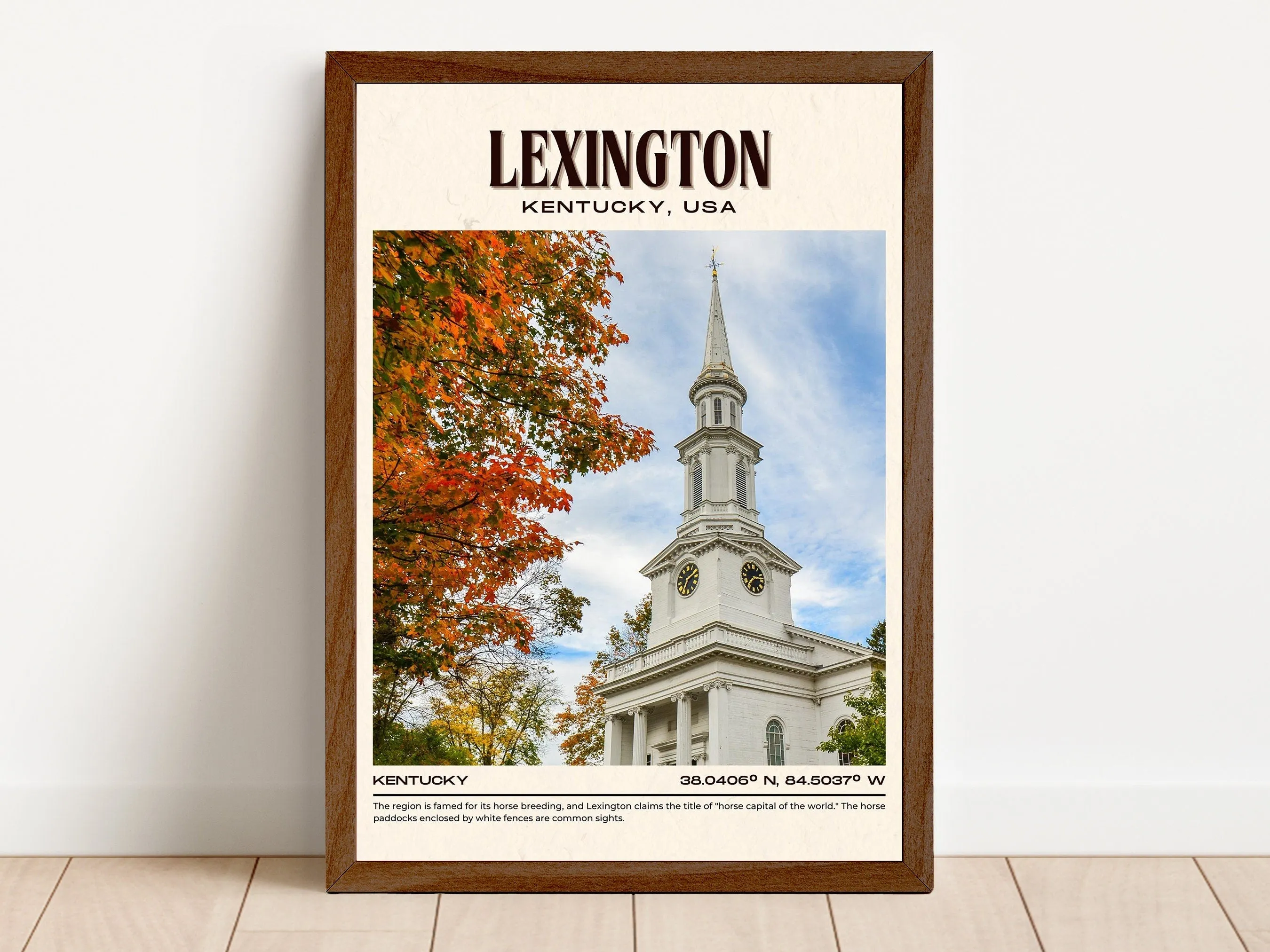 Lexington Vintage Wall Art, Kentucky, USA