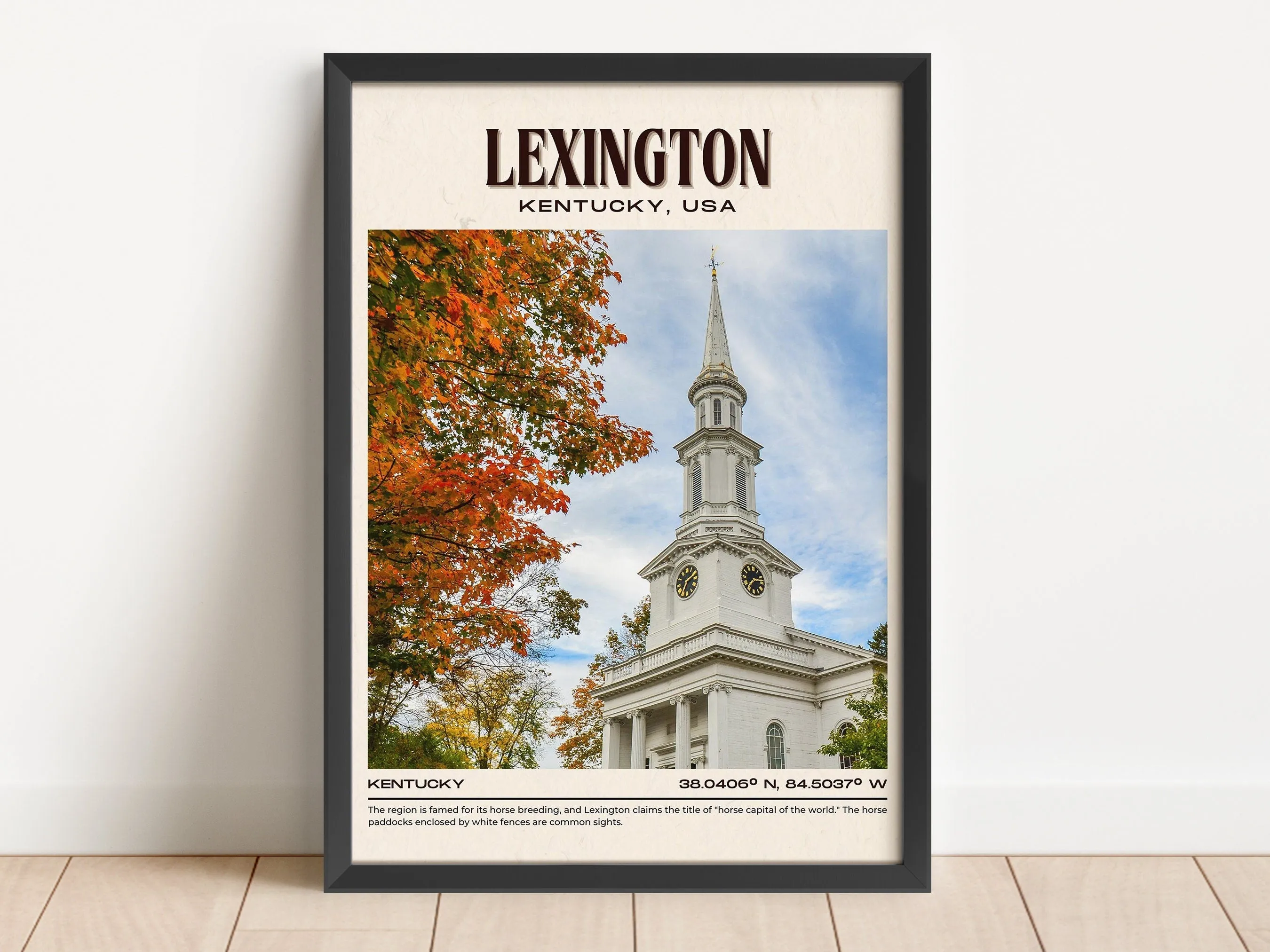 Lexington Vintage Wall Art, Kentucky, USA
