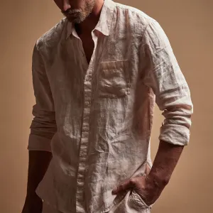 Lightweight Linen Shirt - Zephyr Pigment