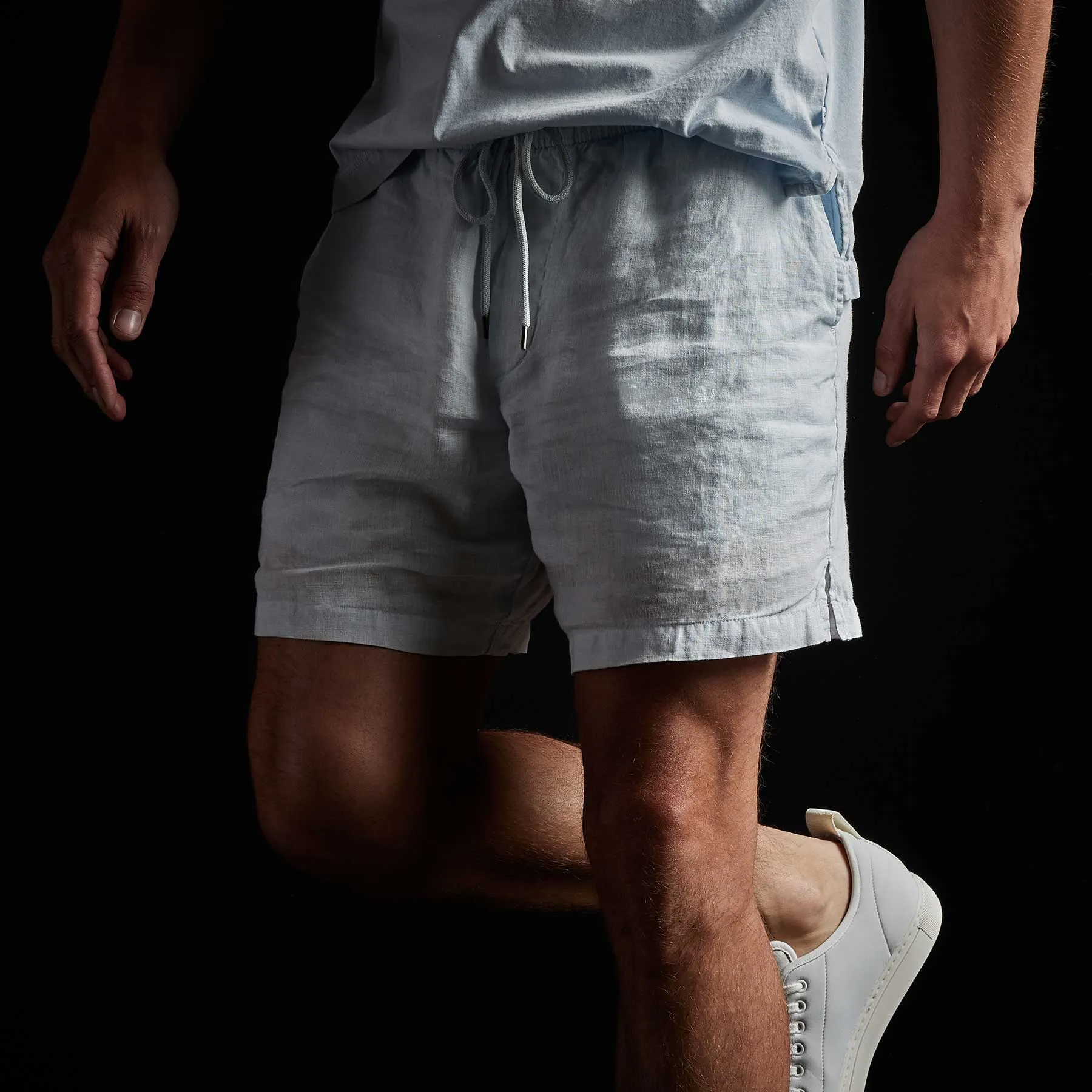 Lightweight Linen Short - Memory Pigment