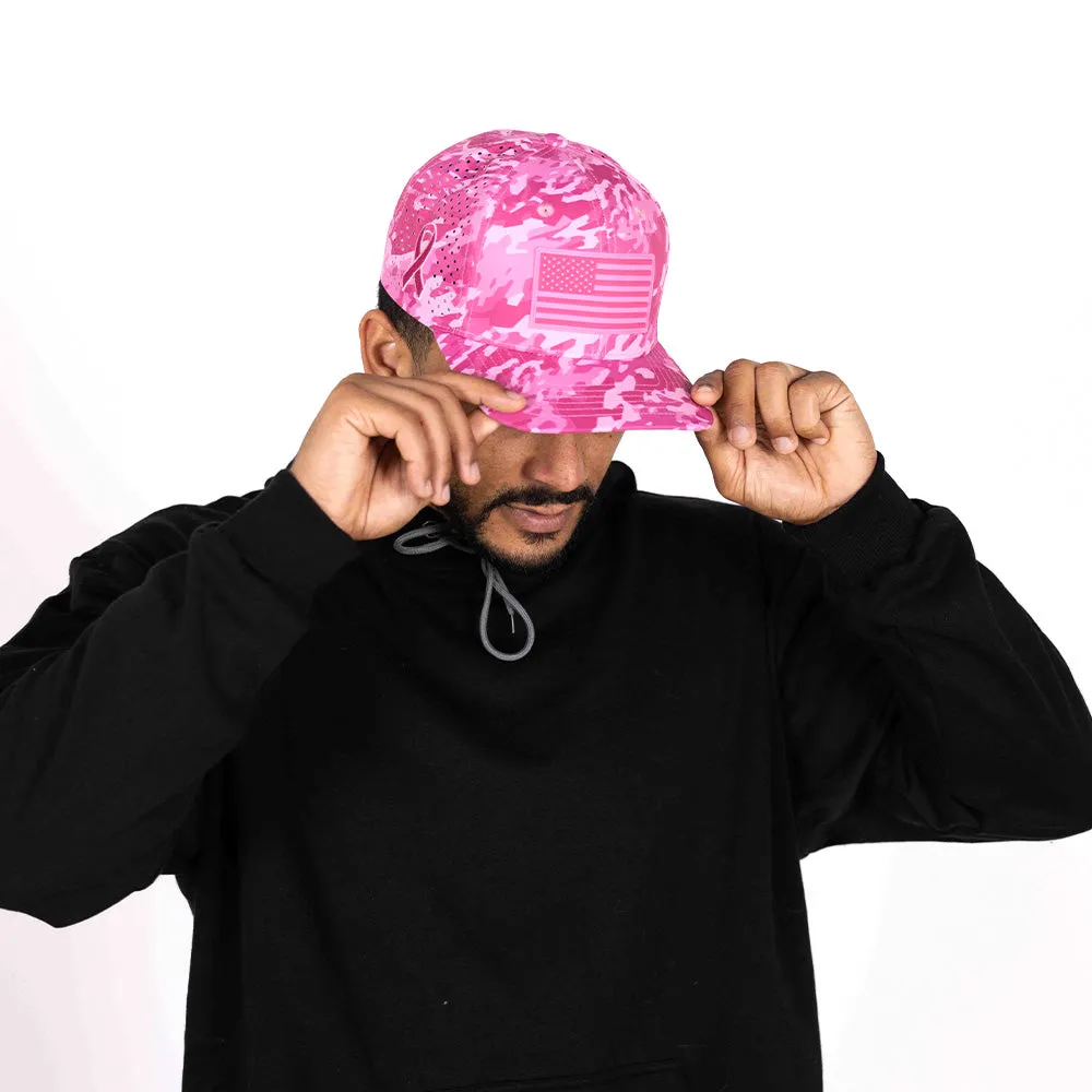 Limited Edition Performance Snapback | Pink Battle | Geo-Camo | Bright Pink