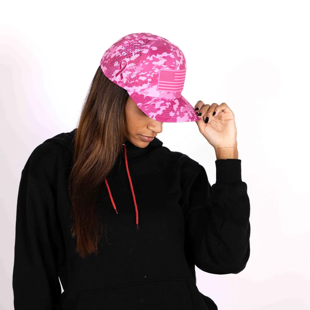 Limited Edition Performance Snapback | Pink Battle | Geo-Camo | Bright Pink