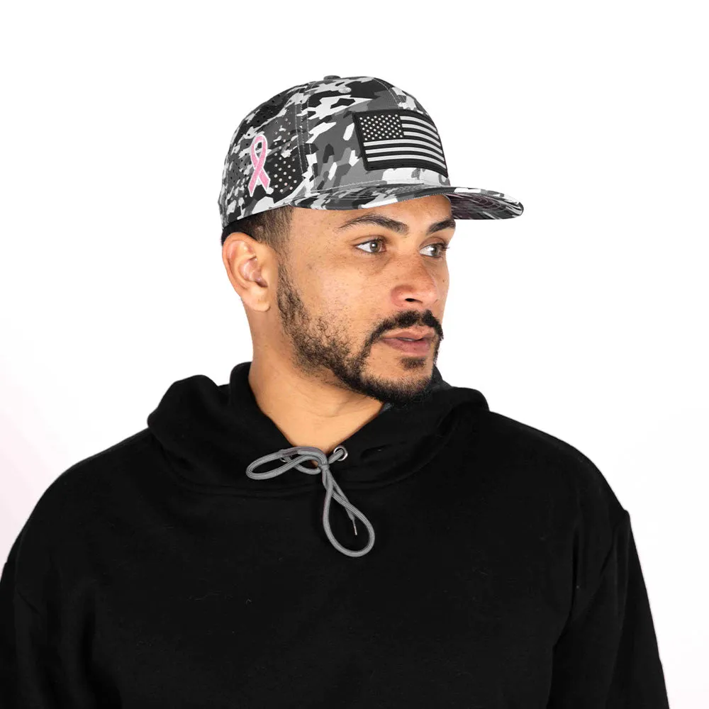 Limited Edition Performance Snapback | Pink Battle | Geo-Camo | Grey PreOrder