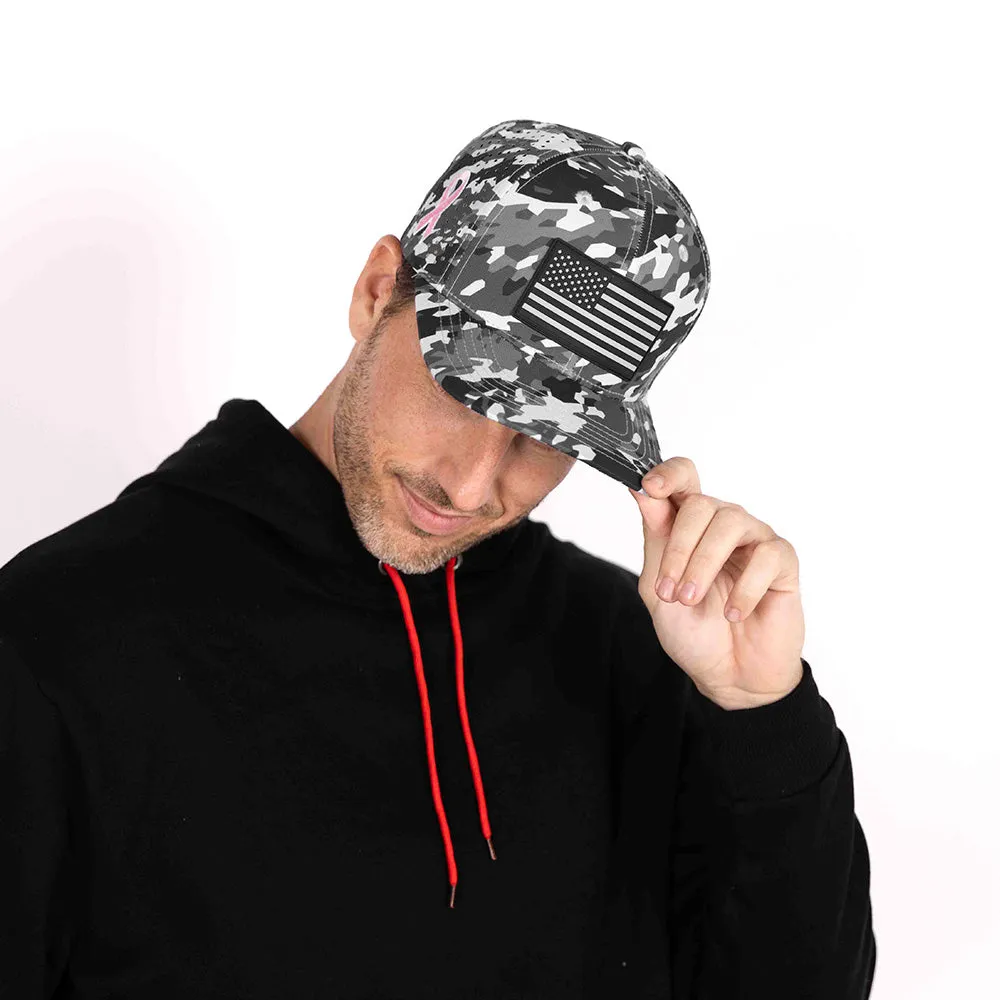 Limited Edition Performance Snapback | Pink Battle | Geo-Camo | Grey PreOrder
