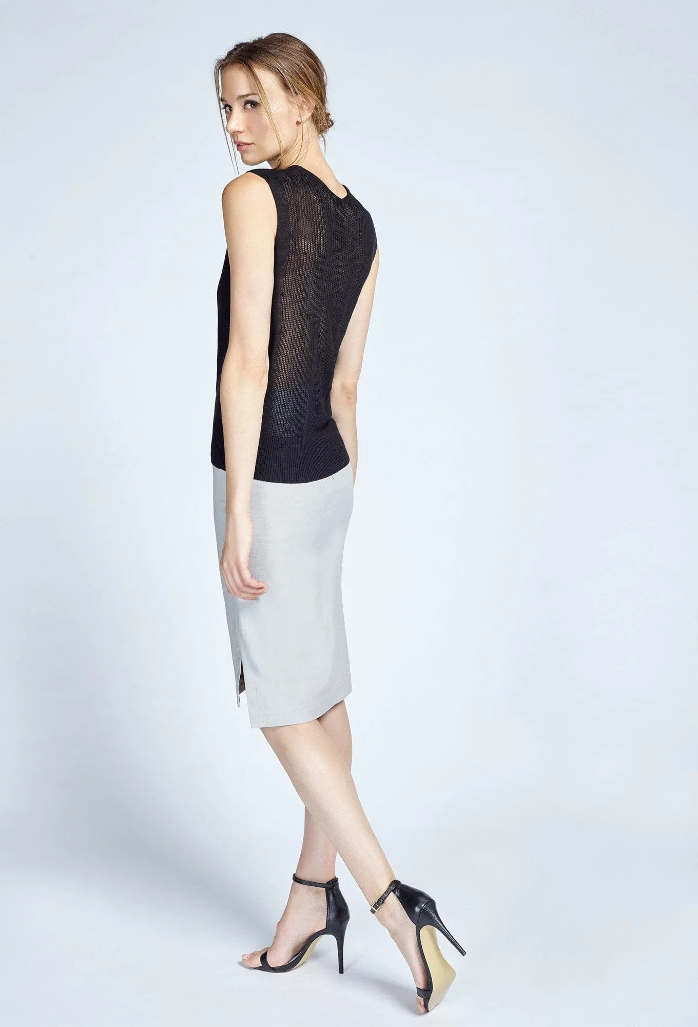 Linen Blend Skirt
