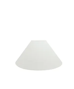 Linen Empire Lampshade in White, Medium