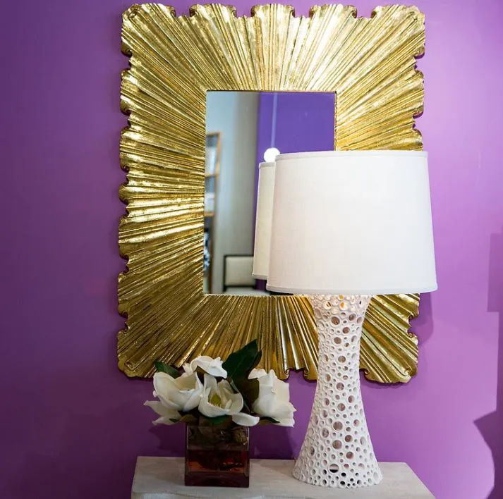 Linen Fold Mirror, Small - Global Views