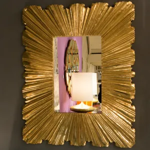 Linen Fold Mirror, Small - Global Views