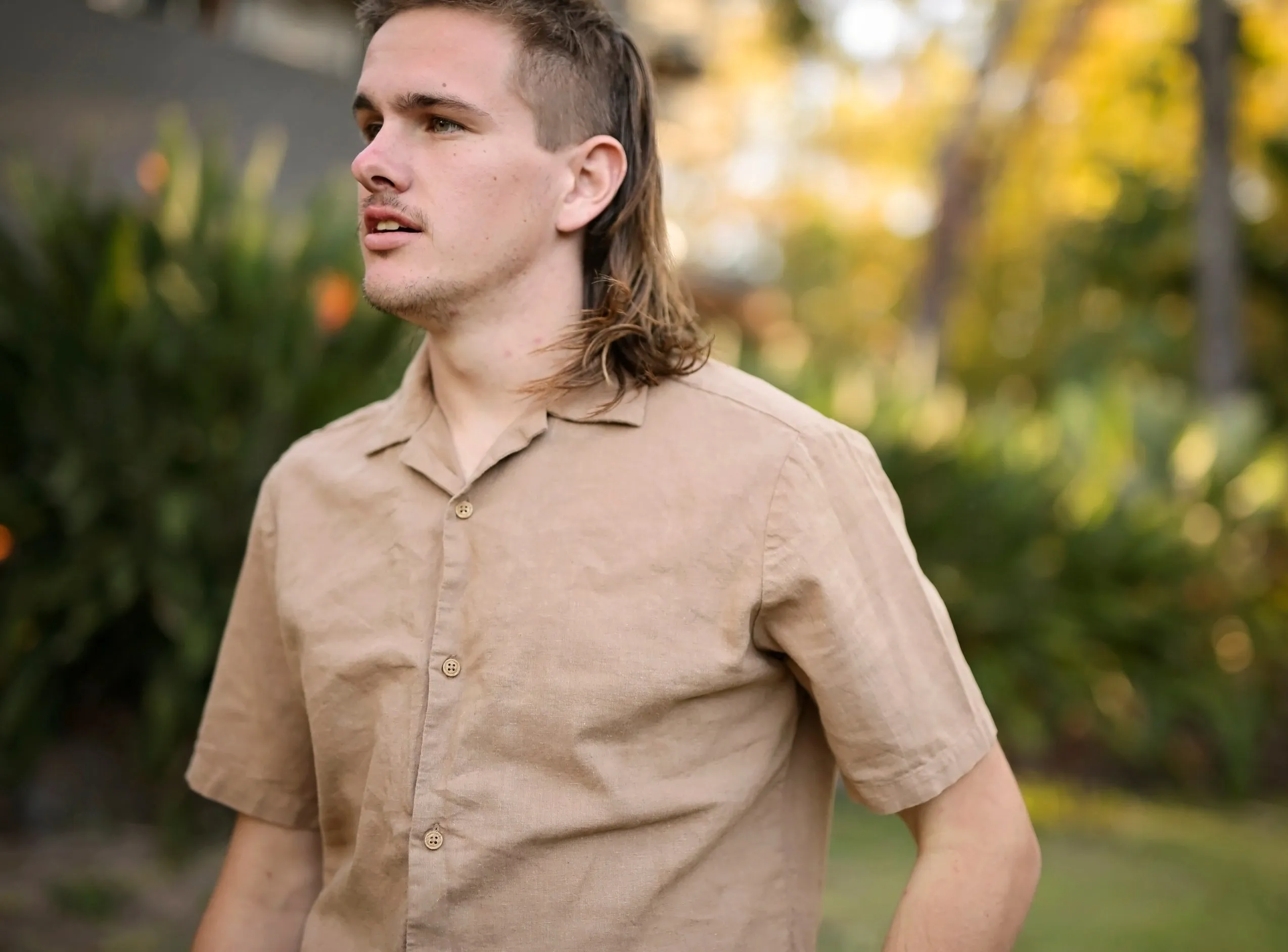 Linen Shirt Latte