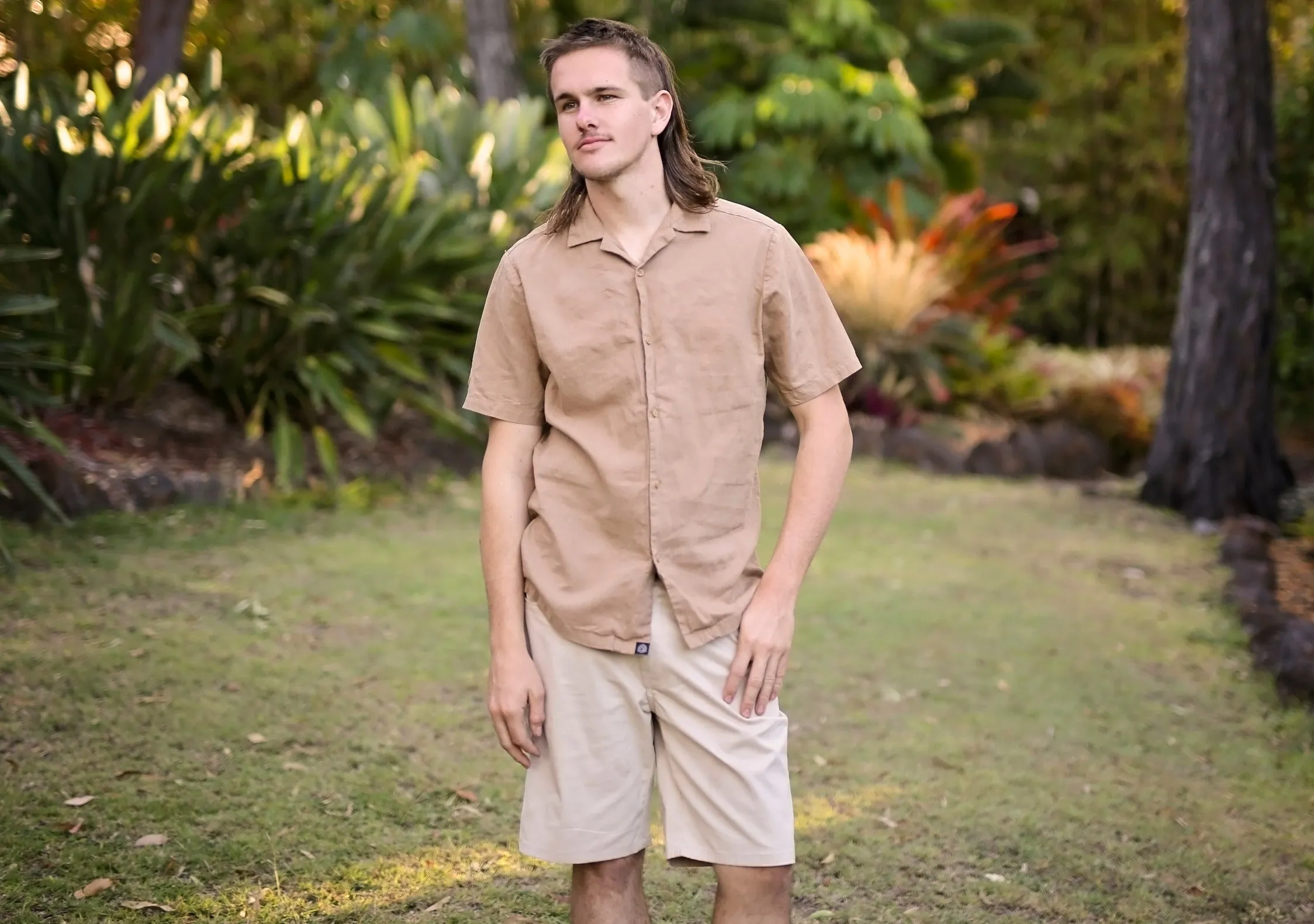 Linen Shirt Latte