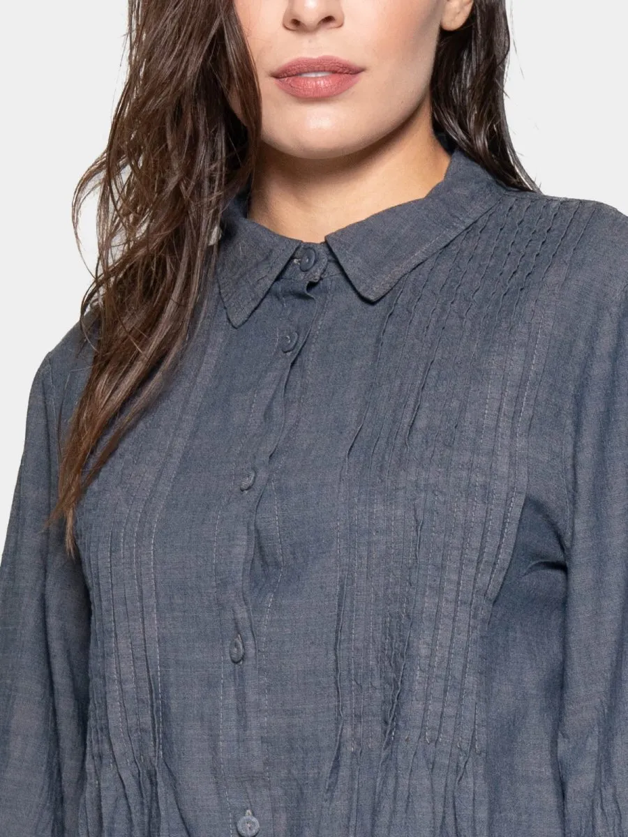 Long Sleeve Button Up Shirt Dress