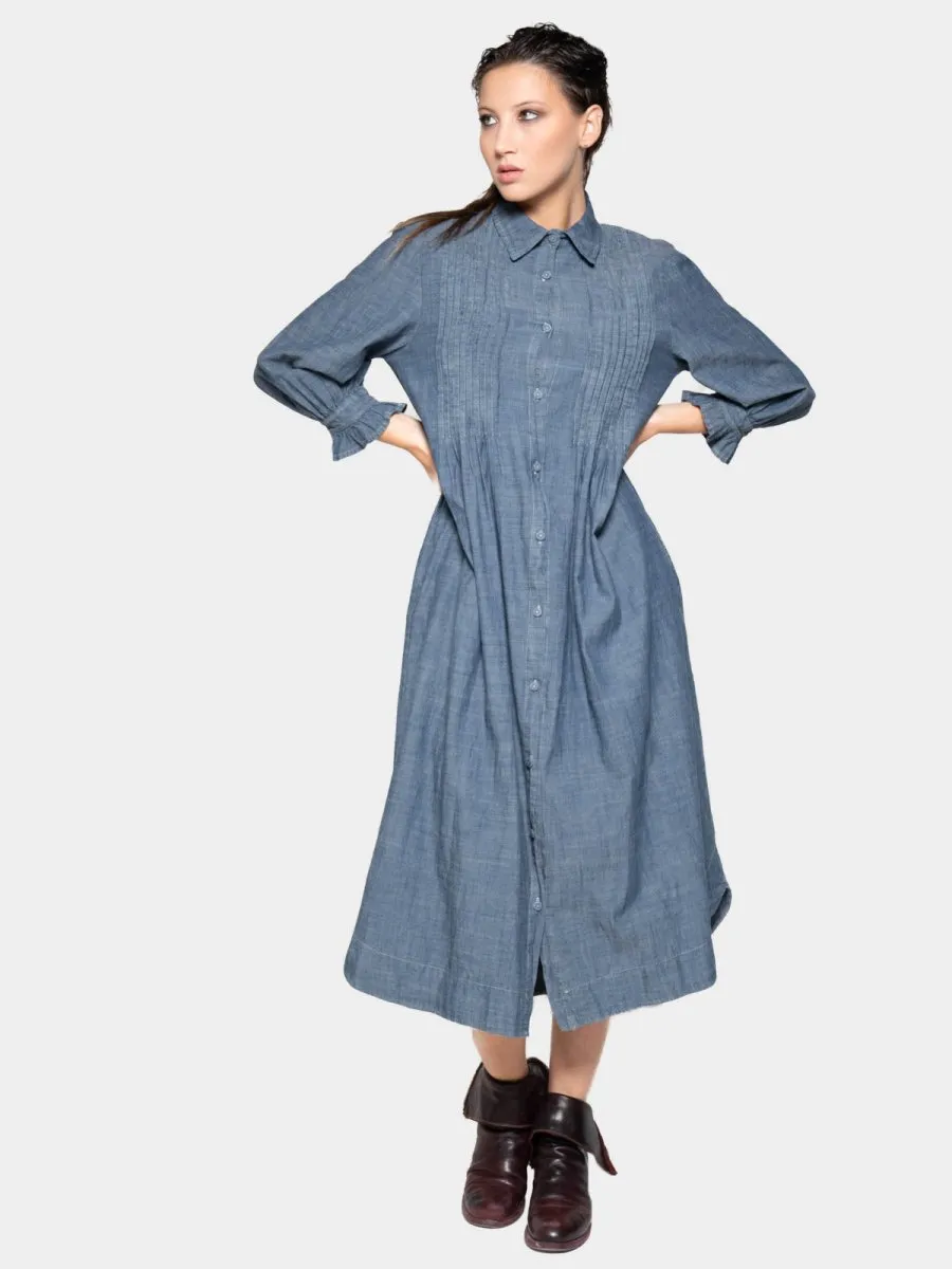Long Sleeve Button Up Shirt Dress