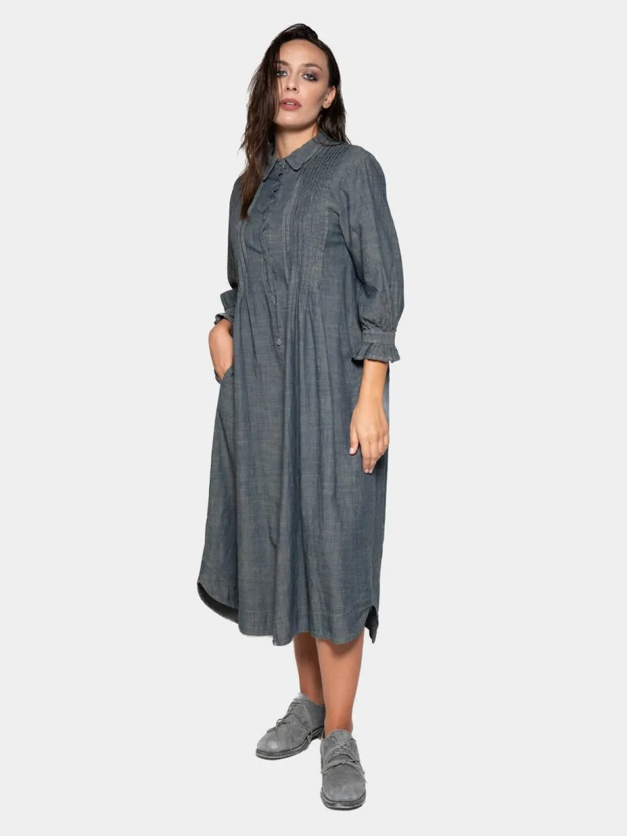 Long Sleeve Button Up Shirt Dress