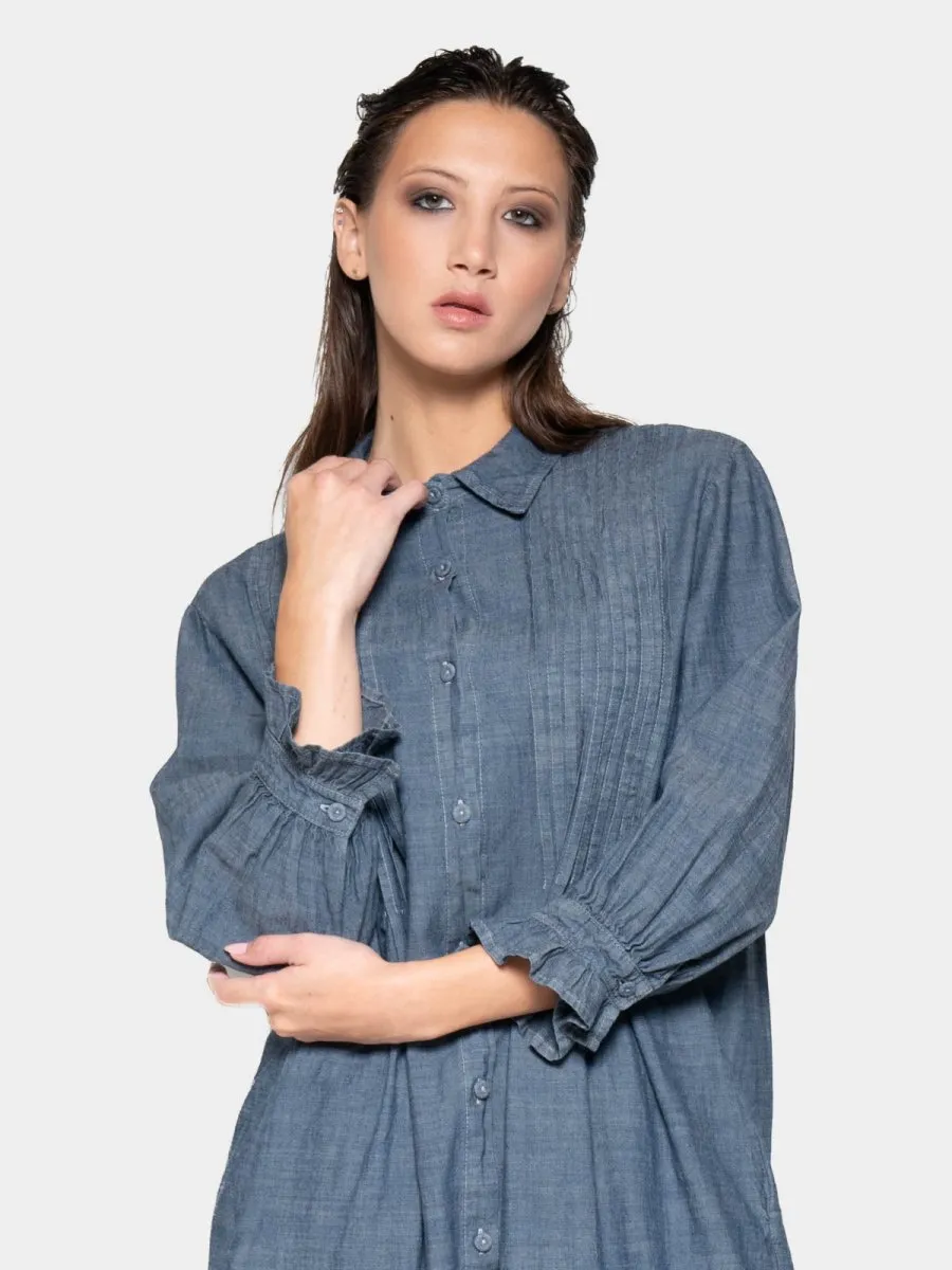 Long Sleeve Button Up Shirt Dress
