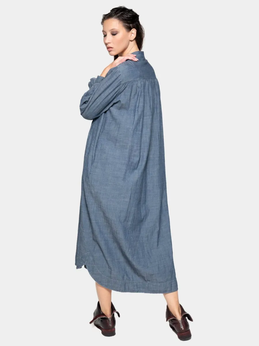 Long Sleeve Button Up Shirt Dress
