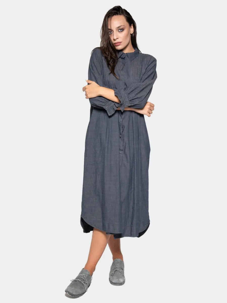Long Sleeve Button Up Shirt Dress